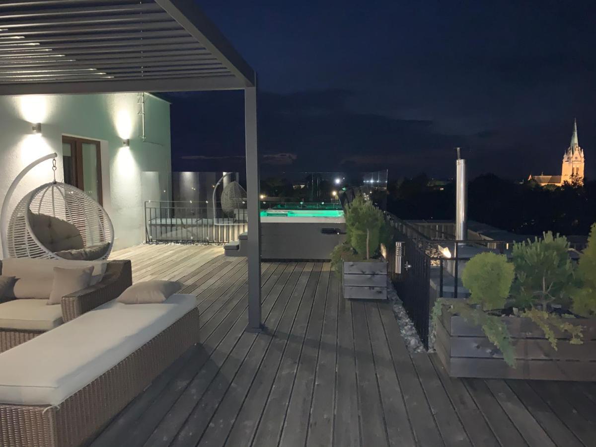 Sea View Penthouse Terrace Palanga Old Town Apartment Exterior photo